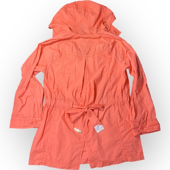 NWT Juicy Couture Coral Cotton Lightweight Windbreaker Jacket Size Medium - Picture 8 of 12